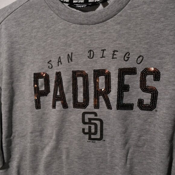 San Diego Padres DKNY Sports Distressed Look Sweatshirt SZ Small NWT - Picture 6 of 7